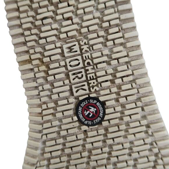 Skechers Shoes Womens 9 Shape Up Sneaker Work Slip Resistant Leather White Retro - Picture 14 of 16